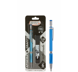 LAPISEIRA METALIZ.AZUL 2.0 C/TUBO GRAFITE LP2001